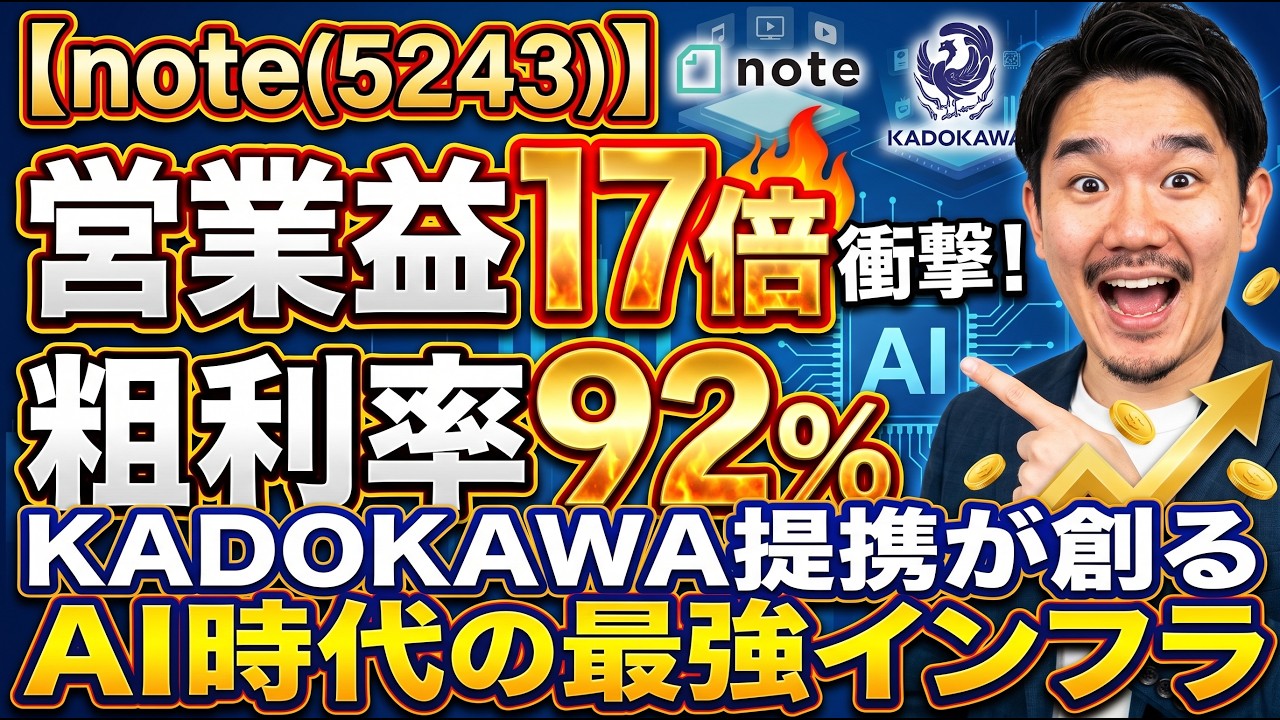 note (5243)] Operating Profit Up 17x: Shocking Results! How a 92