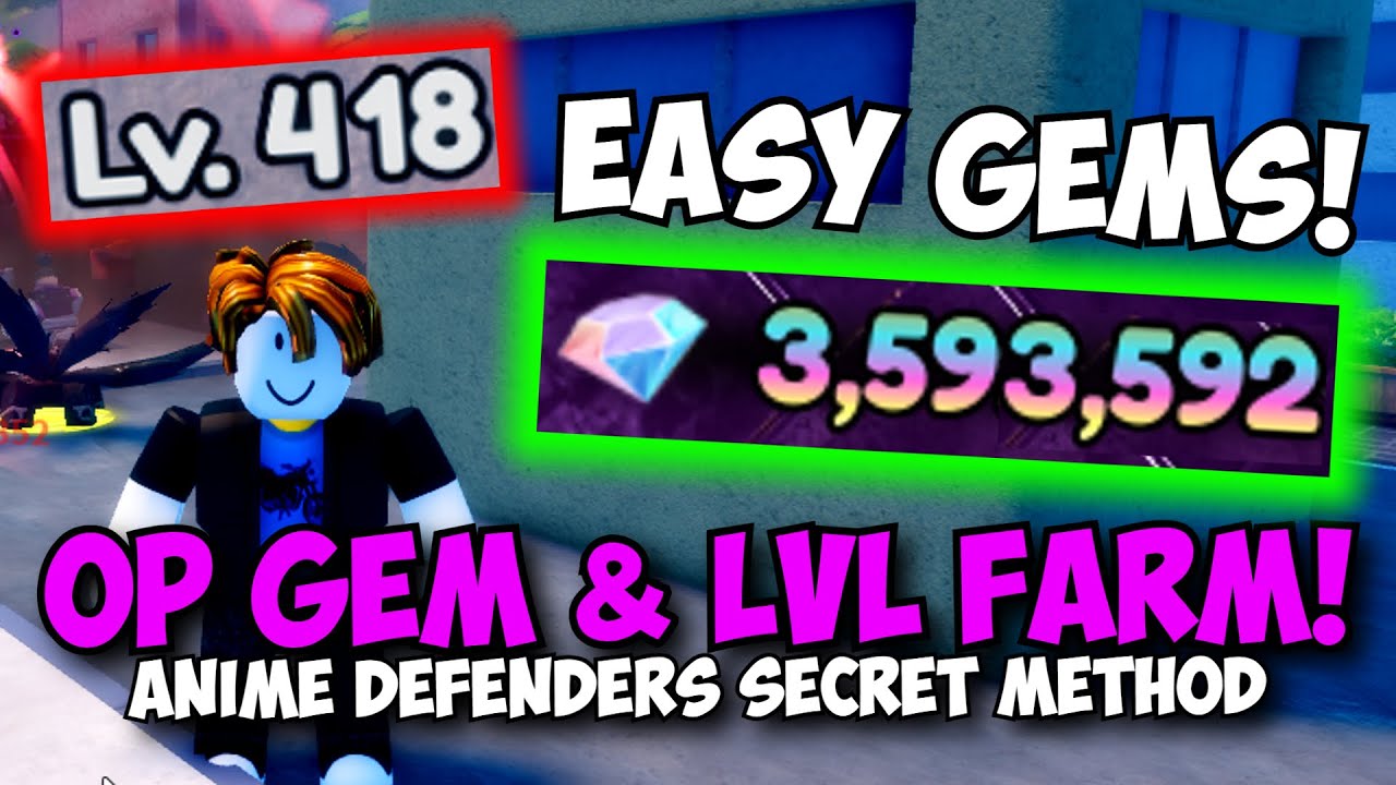 How To GET GEMS FAST in Anime Defenders! (All Gem Farming Methods AFK \u0026 Mobile)