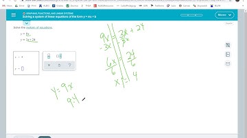 Solving a system of linear equations of the form y = mx + b