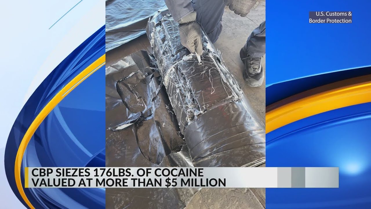 CBP officers seize 172 pounds of cocaine at Ysleta Port of Entry - YouTube
