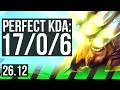 MASTER YI vs RENGAR (JGL) | Perfect KDA: 17/0/6 | KR Master | 26.12