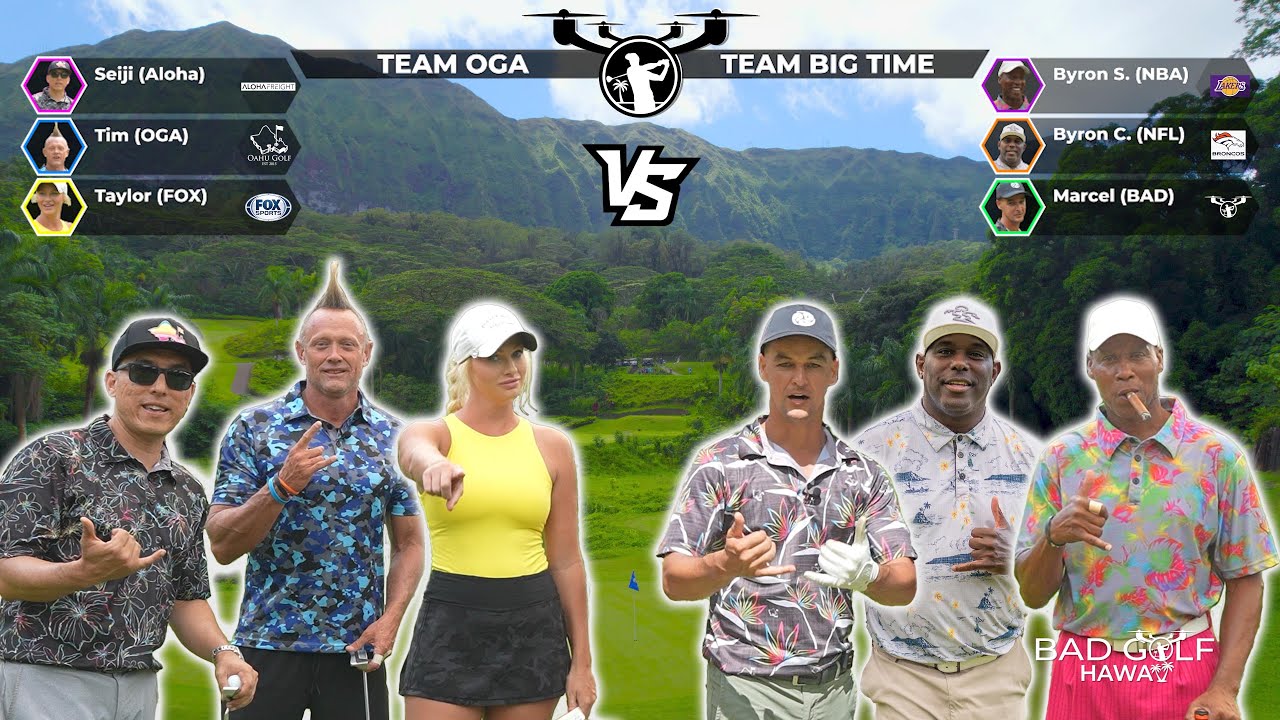 EPIC GOLF MATCH | NBA BYRON SCOTT | NFL BYRON CHAMBERLAIN | FOX SPORTS TAYLOR CUSACK | HAWAII | OGA