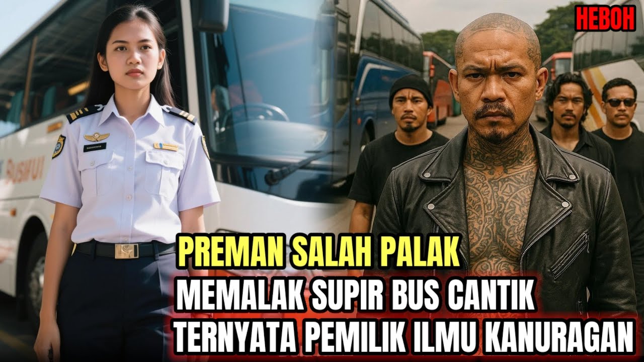 PREMAN SALAH PILIH PALAK ‼️MEMALAK SUPIR BUS CANTIK TERNYATA PEWARIS ILMU KANURAGAN YANG DI TAKUTI 