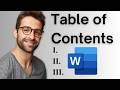How to Make Table of Contents in Word (Automatically)