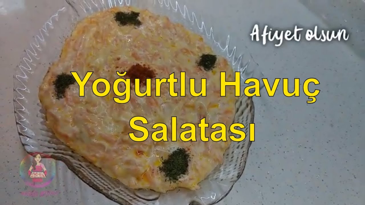 Yemek Tarifleri | Pratik ev yapımı basit YOĞURTLU HAVUÇ SALATASI tarifi | Şükünün Mutfağı