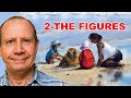 Watercolor painting seascape - painting figures. Beach scene watercolour tutorial - Part 2.