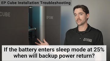 INSTALLER PROTIP: EP Cube Sleep Mode Settings