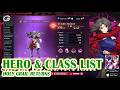 Holy Grail Returns All Hero Class & Tier List - Mobile Game (Android)