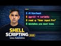 Bash Scripting in 2026 | Explain echo, read -p, read, variables