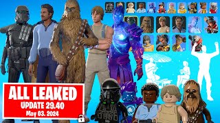 All New Leaked Skins Emotes Items Fortnite Update 2940 Star Wars Chewbacca Awr Trooper Lando