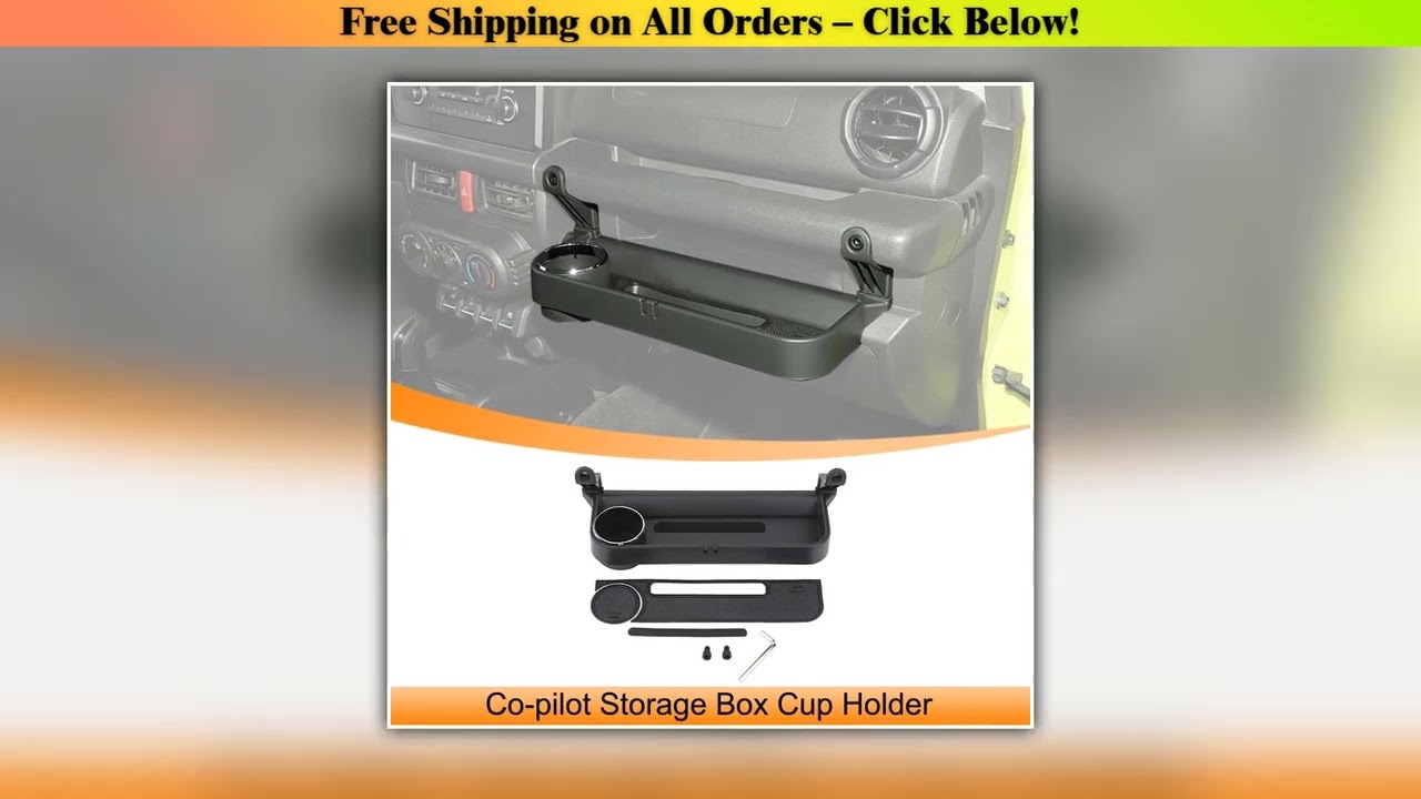 Car Copilot Handle Expansion Storage Box Gear Shift Phone Holder Tray for Suzuki Jimny JB64 JB74 20