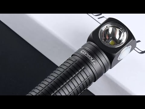 Lanterna de cabeça convoy H1. Pequena, leve e muito potente, excelente custo benefício. 1046 lumens!