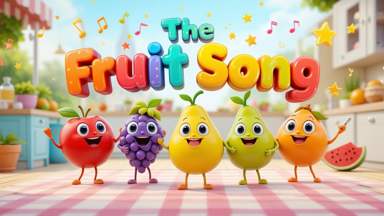 The Fruit Song for Kids R1E2104 | Learn Fruits with Fun Rhymes and ...