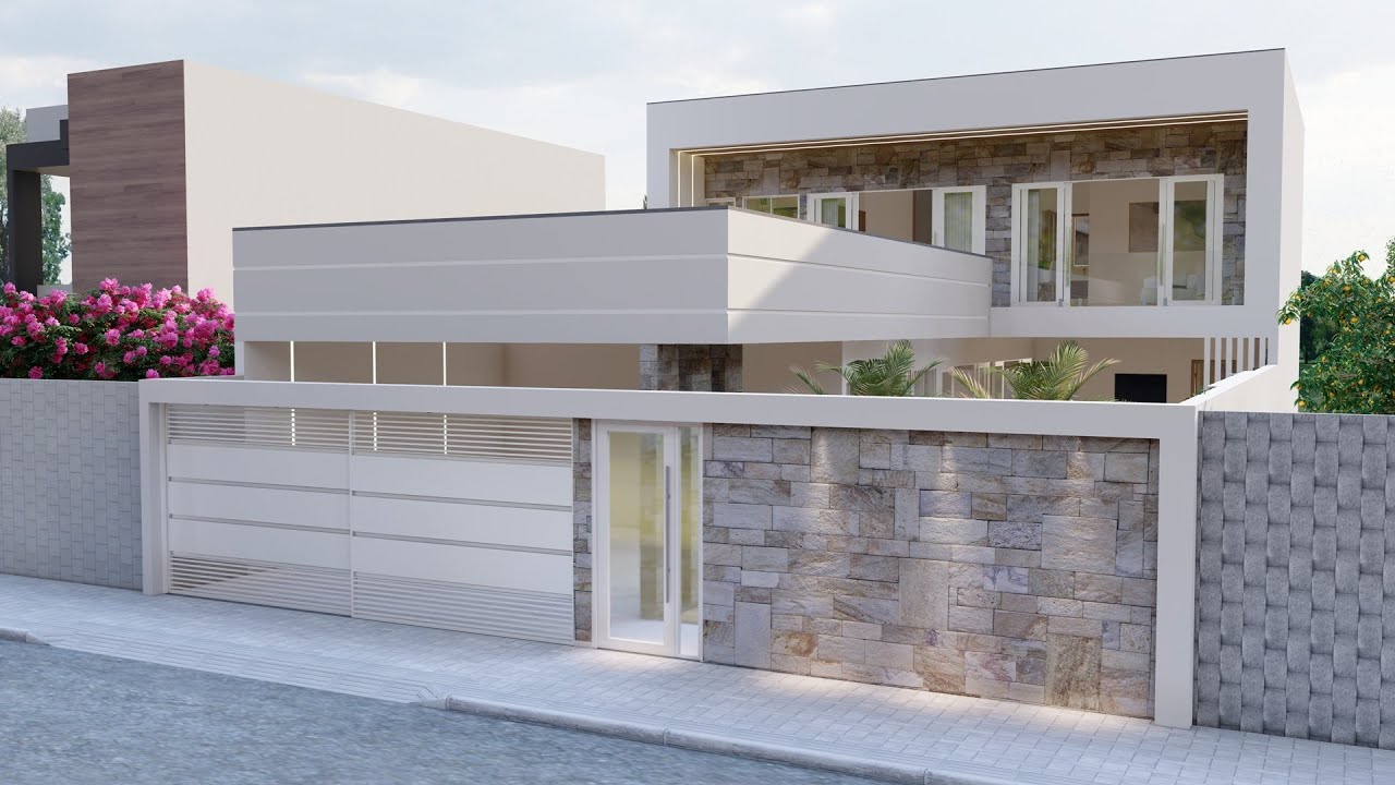 Casa com piscina | FORMATO DE L, 3 QUARTOS | Terreno 11x20