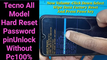 TECNO SPARK 4Air KC1j Hard Reset/ All Model Factory Reset/Password/Pattern Unlock Remove