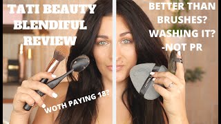 NEW TATI BEAUTY BLENDIFUL REVIEW | TATI BLENDIFUL\/PUFF DEMO\/REVIEW | WASHING IT| BETTER THAN BRUSHES