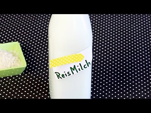 REISMILCH selber machen  laktosefrei und vegan 