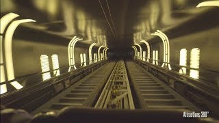 [4K] HyperSpace Mountain Hong Kong Disneyland  Space Mountain roller coaster