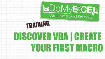 EXCEL Training: Introduction to VBA | Create your first macro