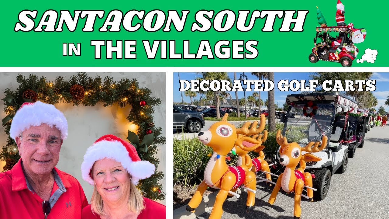 Это Сантакон в The Villages, Флорида!