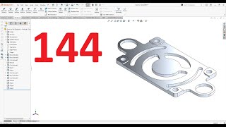 تمارين علي سوليدووركس 2024 || تمرين رقم 144- Solidworks Exercise 144