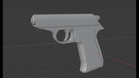Blender Speed ​​Modeling: PPK (pistol)