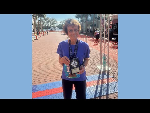 Mark Finley's Wife "Teenie" 1st Place in Marathon at Age 79