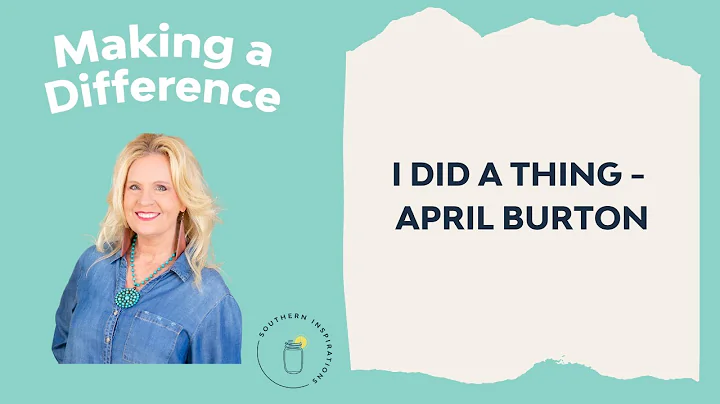 I DID A THING - APRIL BURTON