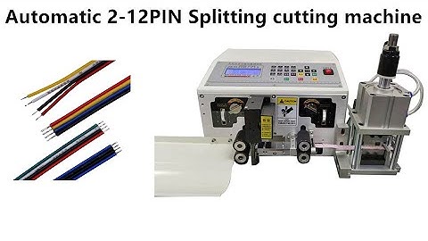 Automatic 2-12 pin Flat wire cutting strip splitting machine