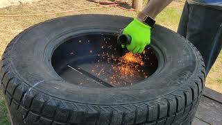 THE SECRET of an old tire. Amazing idea with your own hands