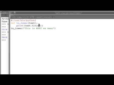 Learning Python Using Functions in our Script