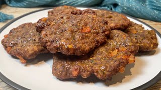 Peshawari Chapli Kebab Recipe • Beef Kebab Recipe • How To Make Peshawari Chapli Kabab