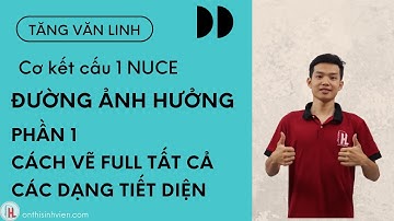 Cơ kết cấu 1 | Đường ảnh hưởng | Cách vẽ full tất cả các dạng tiết diện - Phần 1| Tăng Văn Linh