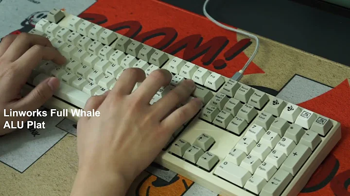 Linworks Full Whale ALU Plate with Cherry Hyperglide Black Typing Sound