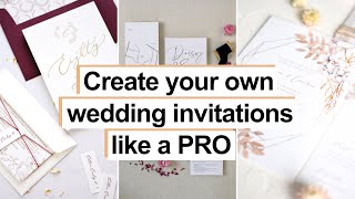 How To Make Your Own Wedding Invitations Like A PRO | Your Guests Won’t Believe You DIY!