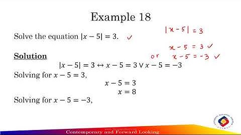 2.3 Absolute Values (Part 1)