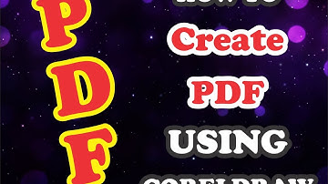 Coreldraw tutorial how to create pdf from files with setting