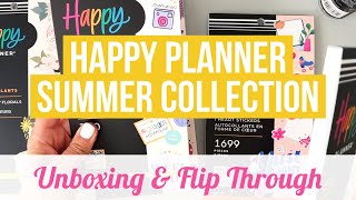 Happy Planner 2023 Summer Collection Unboxing &amp; Flip Through! New Sticker Books, Washi, Discs