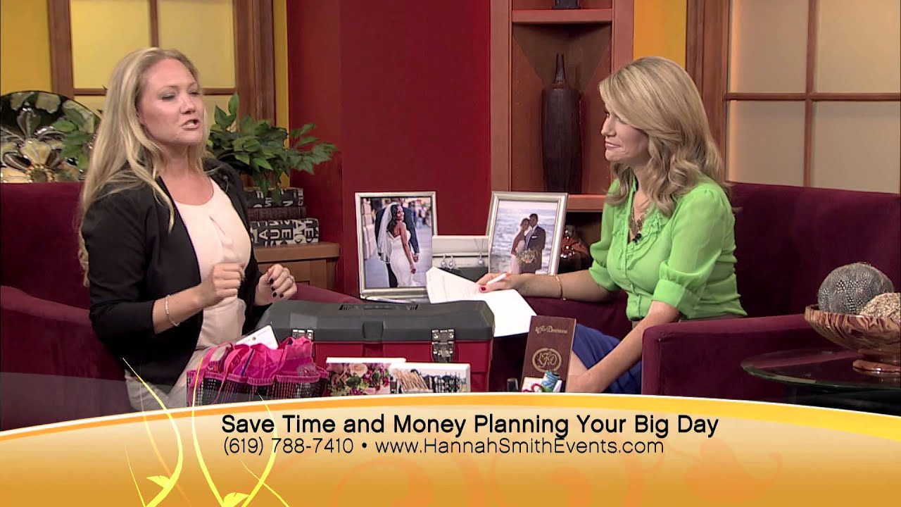 Hannah Smith Events on CW channel 6 San Diego Wedding Week