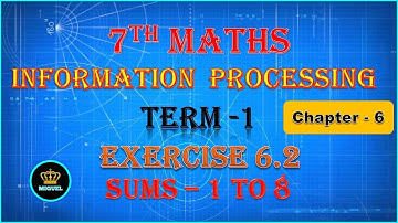 7th Std Maths Term 1 | Chapter-6 Information Processing | Exercise 6.2 {Sums 1 to 8} | TN 7th Maths