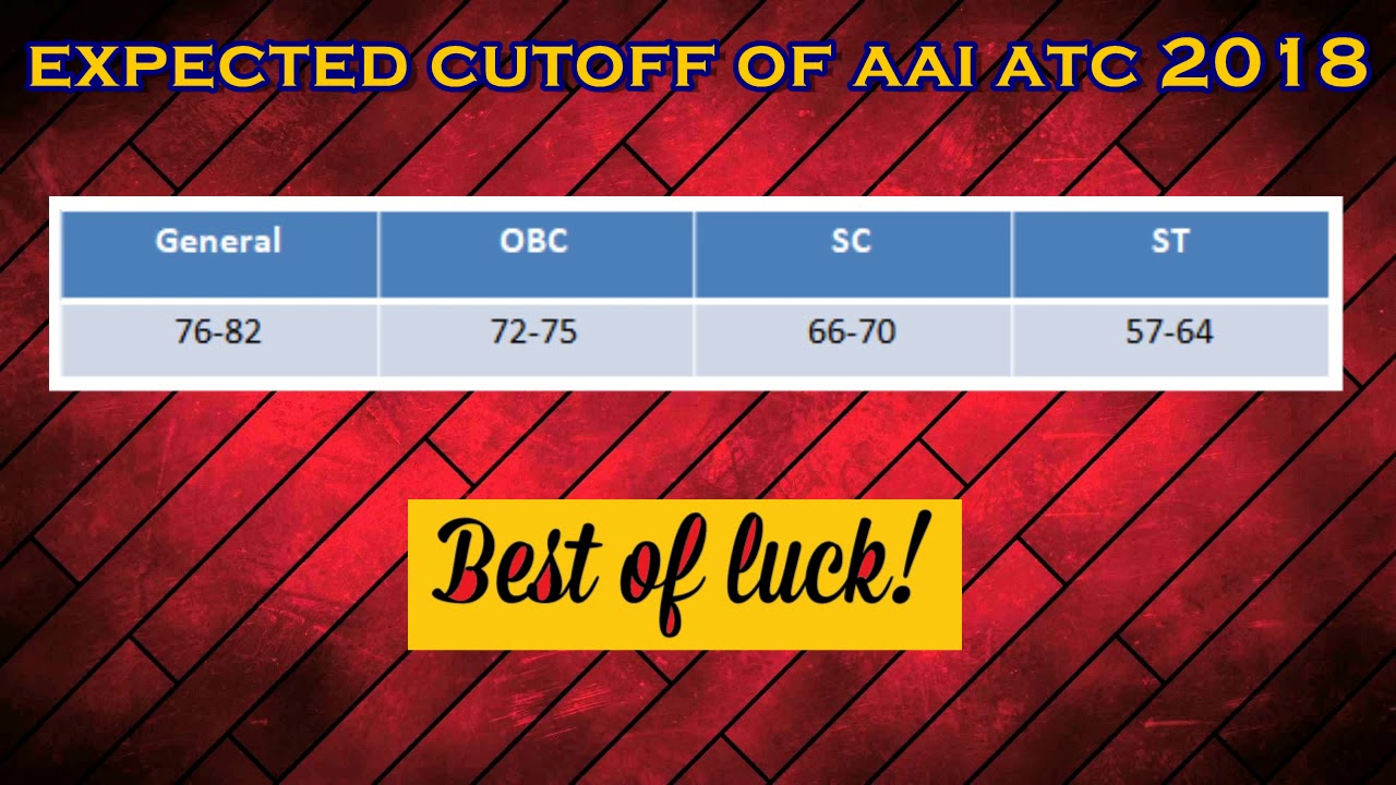 AAI - ATC -2018 - EXPECTED CUTTOFF  || Complete Course ||
