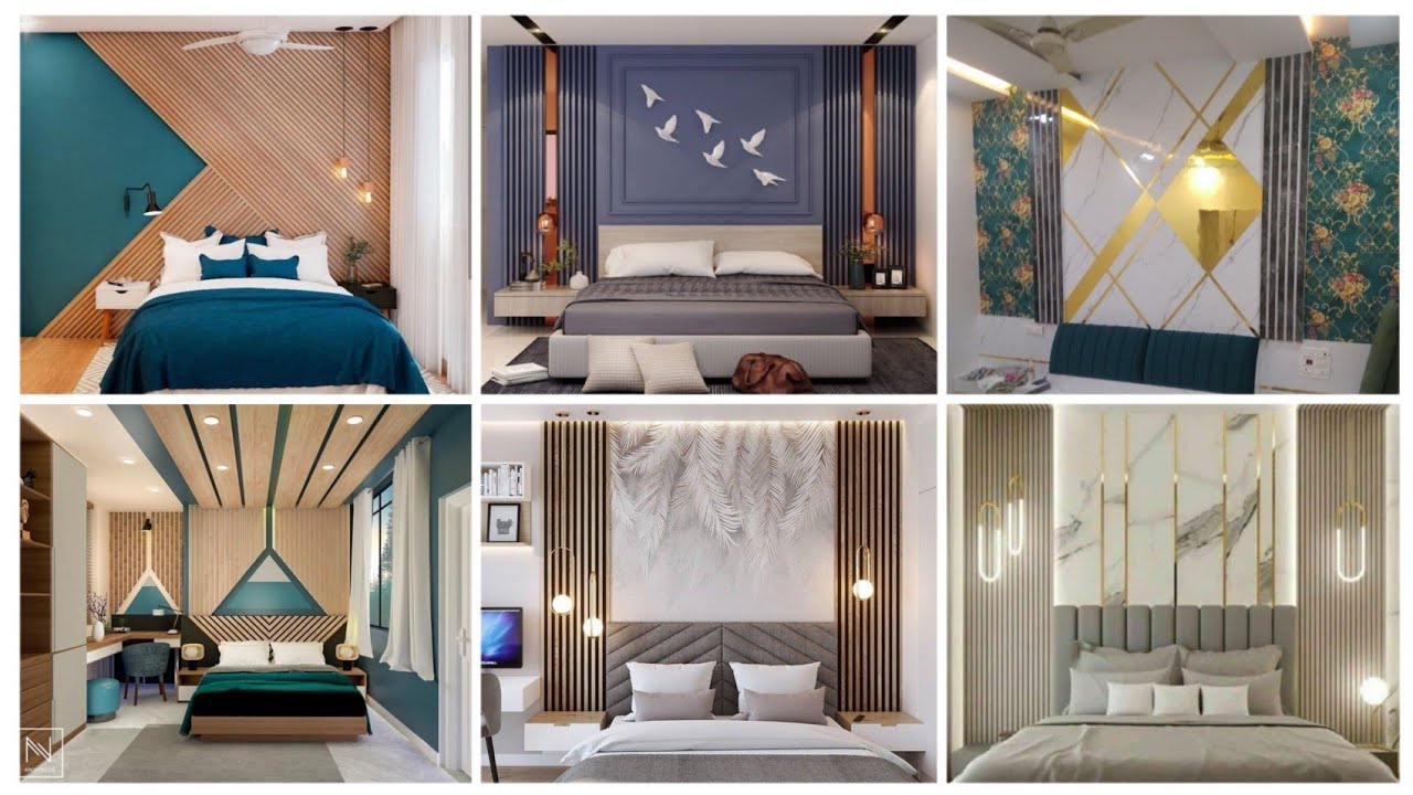 PVC Panels bedroom designs|| wall panel design ideas for bedroom ...