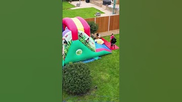 Jungle Adventures On The Obstacle Course!!  #bouncy #bouncingcastle #obstaclecourse