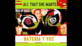 ACE OF BASE ALL THAT SHE WANTS BATERIA Y VOZ