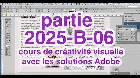 cours CRV partie 06n en 2025, Communication & créativité visuelle avec Adobe… Travailler avec l