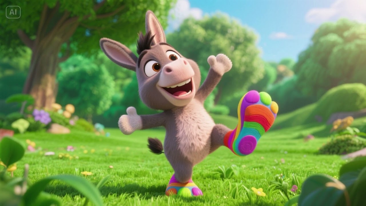 Little Donkey’s Happy Feet | The Tippy-Tap Dance Song 🐴👣🎵