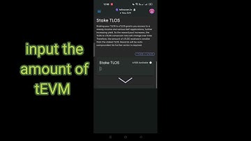 Simple Video walkthrough on how to stake your Telos EVM 😁