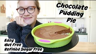 Whole Food Plant Based Chocolate Pudding Pie