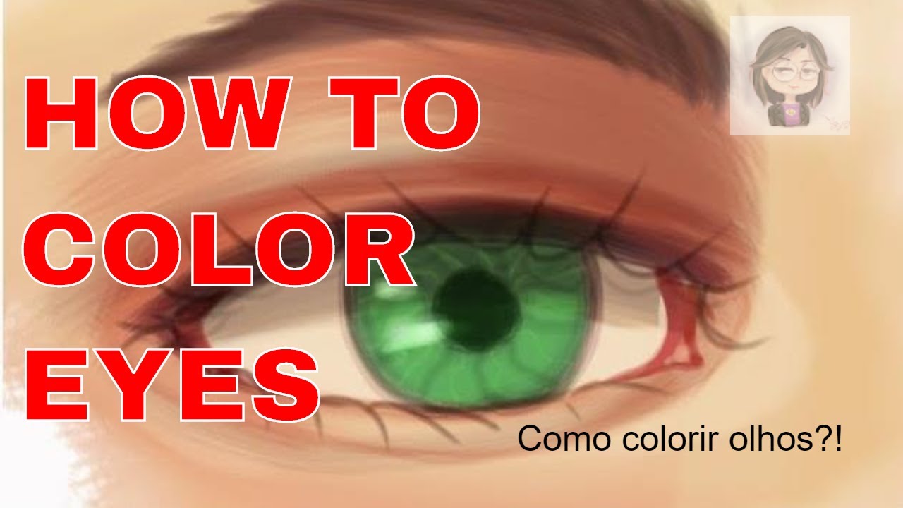 How to draw and color semi realistic eyes | Ibis Paint X |Speedpainting ...