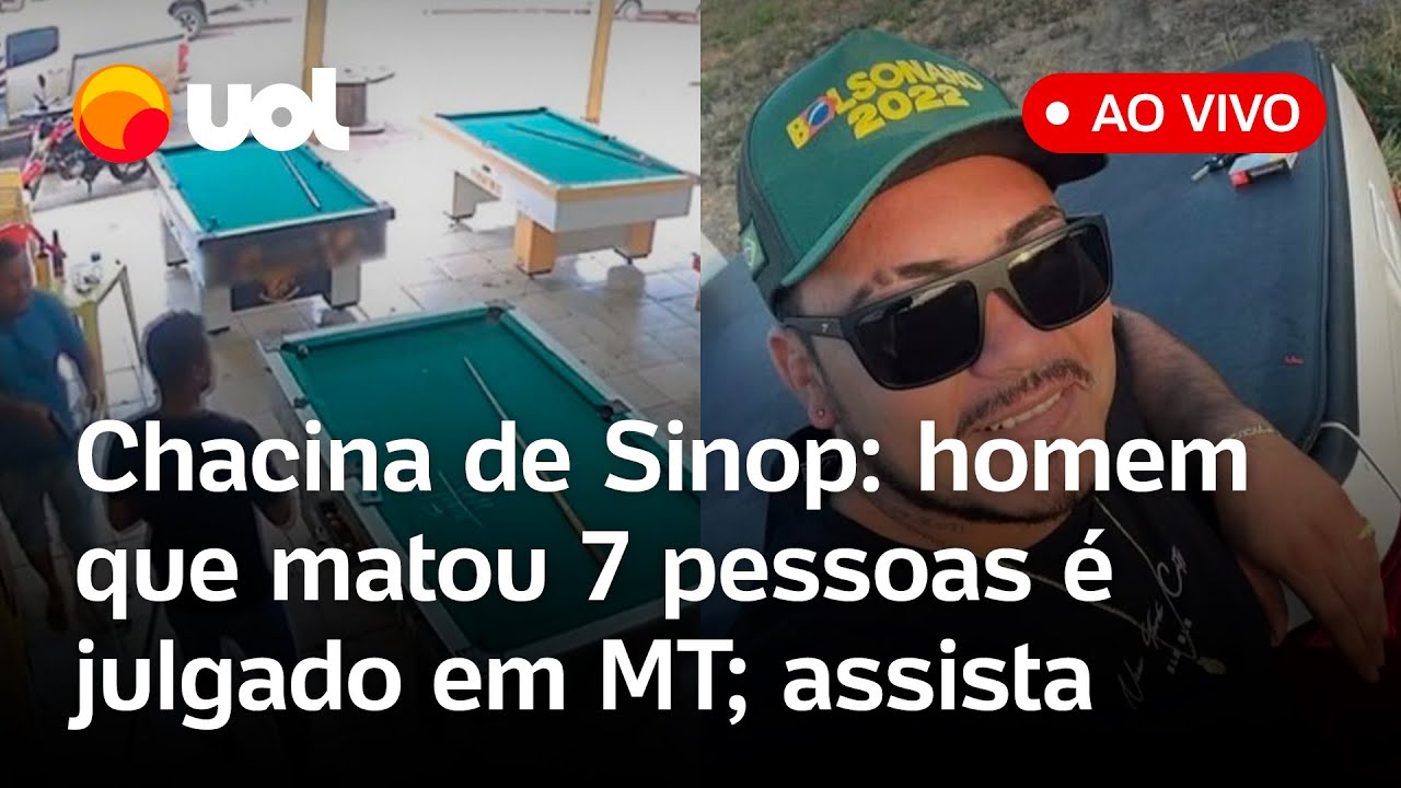 Chacina em Sinop: Julgamento ao vivo de acusado de matar 7 pessoas em bar em Mato Grosso; assista